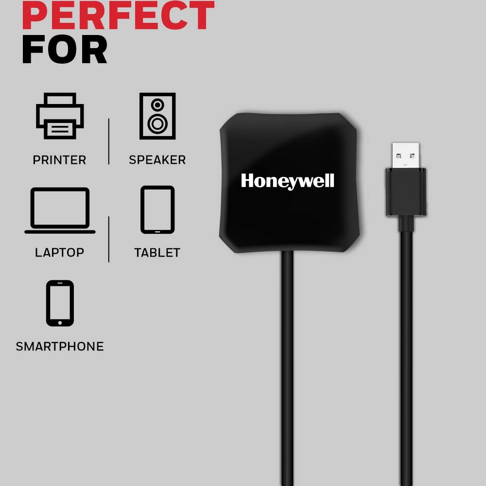 Honeywell Momentum Port 4-1 USB 3.0 Hub, Transmission Speed 5GBPS, Universally Compatible with All USB PC, Laptop, Speaker, Mobile, Pen Drive, Hard Drive, Keyboard Printer, Glossy Black