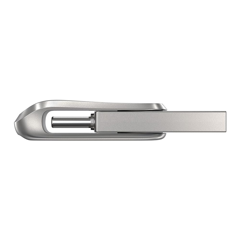 SanDisk Ultra Dual Drive Luxe C4 128GB USB Type C Flash Drive- Silver