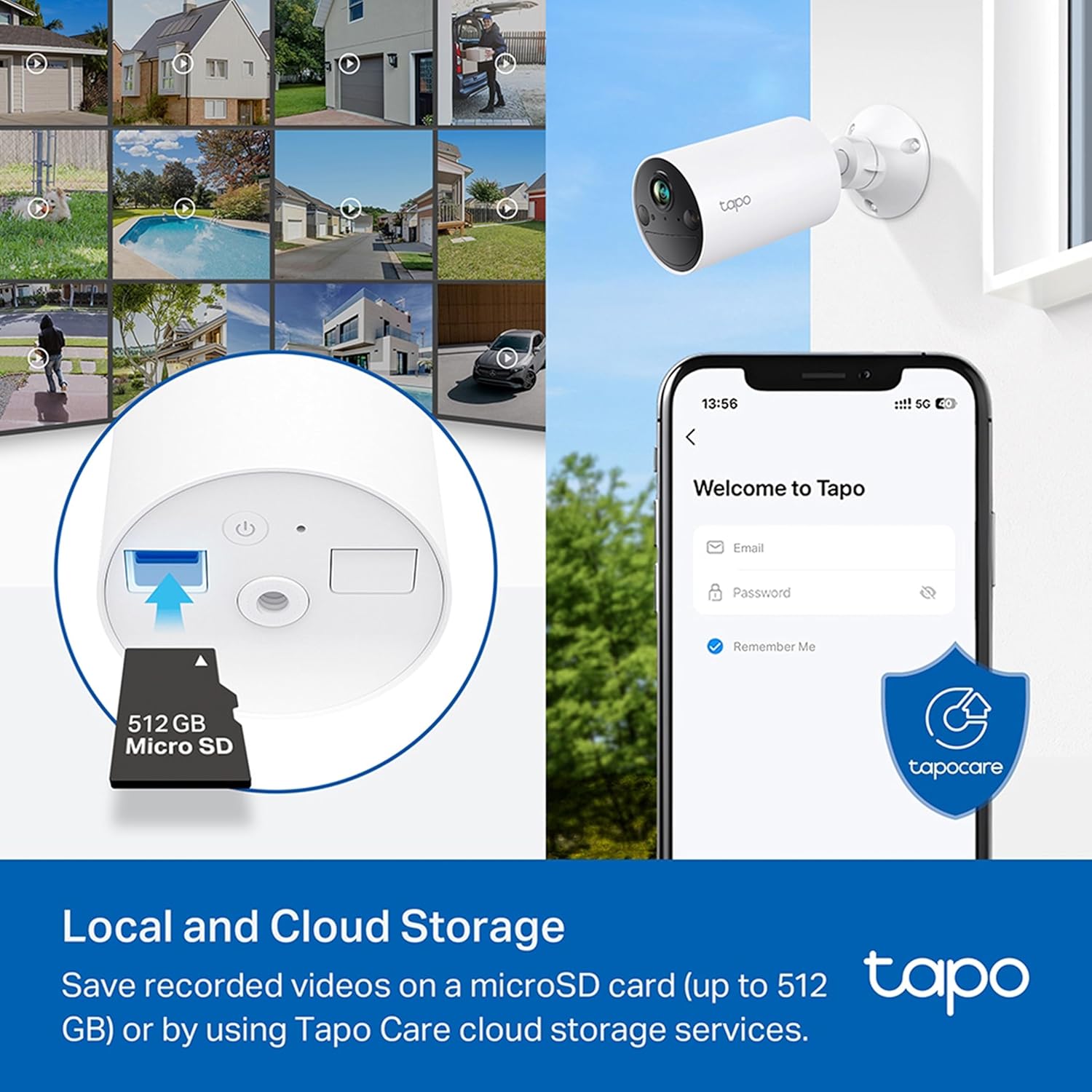 TP-Link Tapo C410 3MP 2K Wireless Smart Security Camera, Colour Night Vision, Wire-Free Indoor/Outdoor, 6400 mAh Non-Removable Battery- White