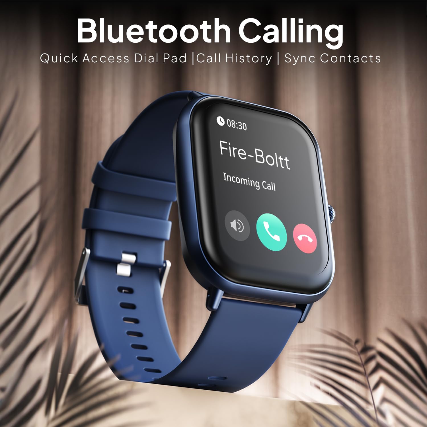 Fire Boltt Ninja Call Pro Max Smart Watch (BSW128) with 2.01 inch Display, Bluetooth Calling, 120+ Sports Modes, Health Suite, Voice Assistance- Navy Blue