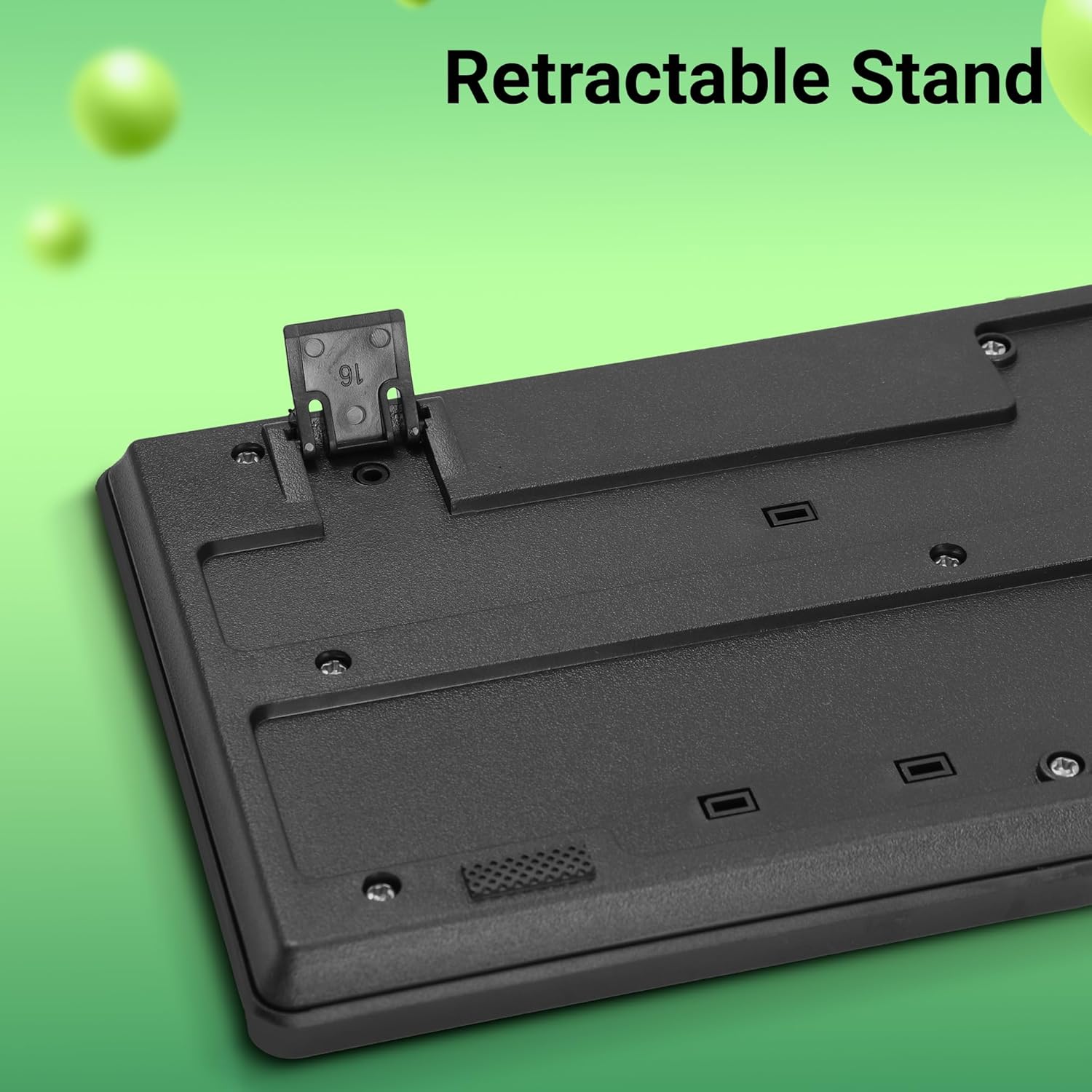 Zebronics K20 USB Keyboard with Rupee Key, USB Interface and Retractable Stand- Black