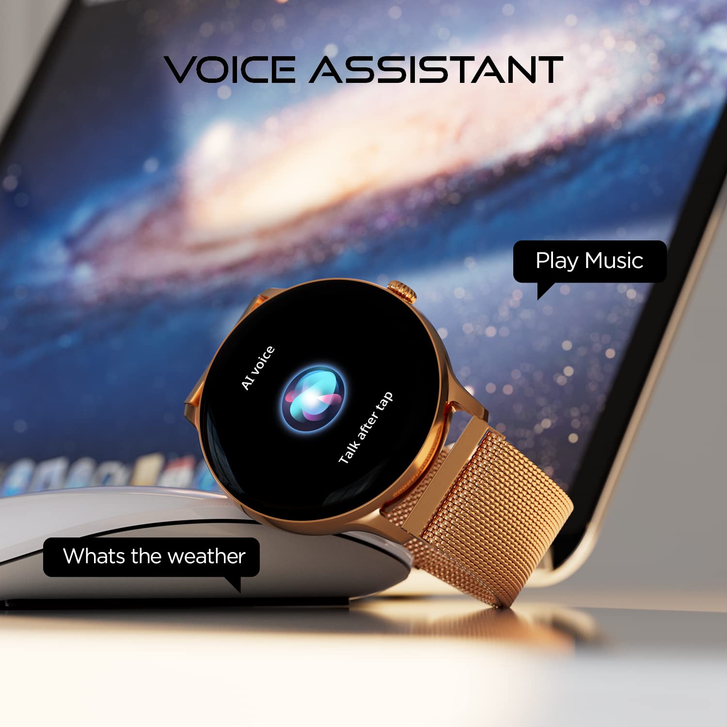 Fire Boltt Phoenix Ultra Smart Watch(BSW138) with 1.39"Inch Display, Bluetooth Calling, Metal Body with 120+ Sports Modes, SpO2- Gold