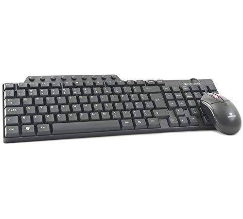 Zebronics Judwa 555 USB Wired Mouse and Keyboard and Mouse Combo for Computer/Laptop- Black