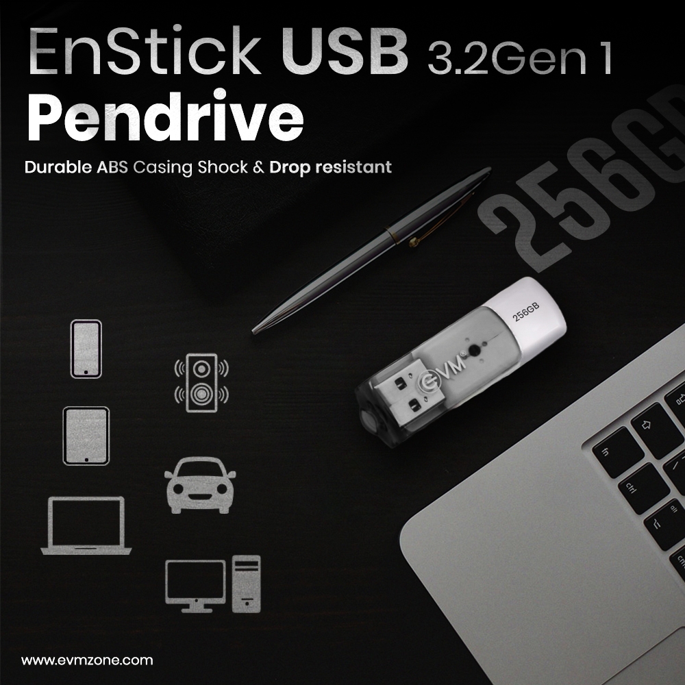 EVM 256GB ENSTICK USB 3.2 FLASH DRIVE