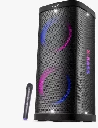 iGear X-Bass 100 iG-1141 100W Monstrous Pro Sound (Black, 5 Way Speaker Channel)