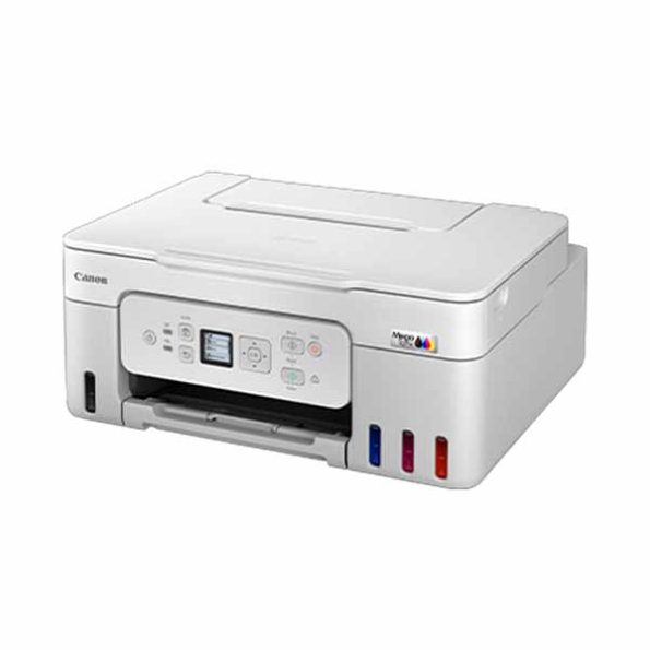 Canon G3780 Pixma MegaTank Wireless All-in-One Printer for Home & Office, Display Screen, Refillable Ink Tank, Borderless Printing- White