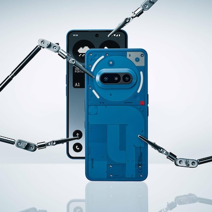 Nothing Phone (3A) 5G Smart Phone- Blue (8GB RAM, 128GB Storage), 17.2 cm (6.77 inch) Full HD+ Display, 50MP (Main) + 50MP (2X Tele Photo) + 8MP (Ultra-Wide)Camera, 5000 mAh Battery