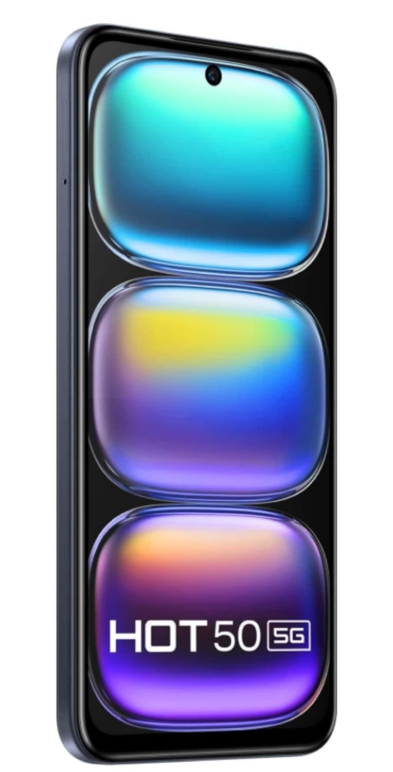 Infinix Hot 50 5G Smart Phone X6720, (Sleek Black, 128 GB) (4 GB RAM) Main Camera 48MP and 8MP Front, 17.02 cm (6.7 inch) HD+ Display