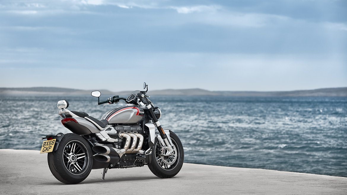 Triumph launches Rocket 3 roadster line-up on Avon’s Cobra Chrome tyre