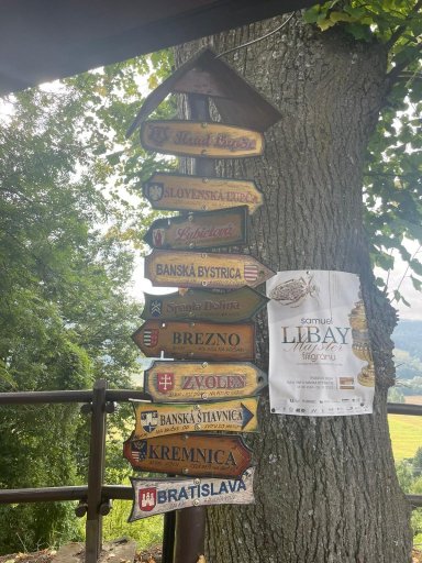 Rozcestník Šalková - Hrad Slovenská Ľupča