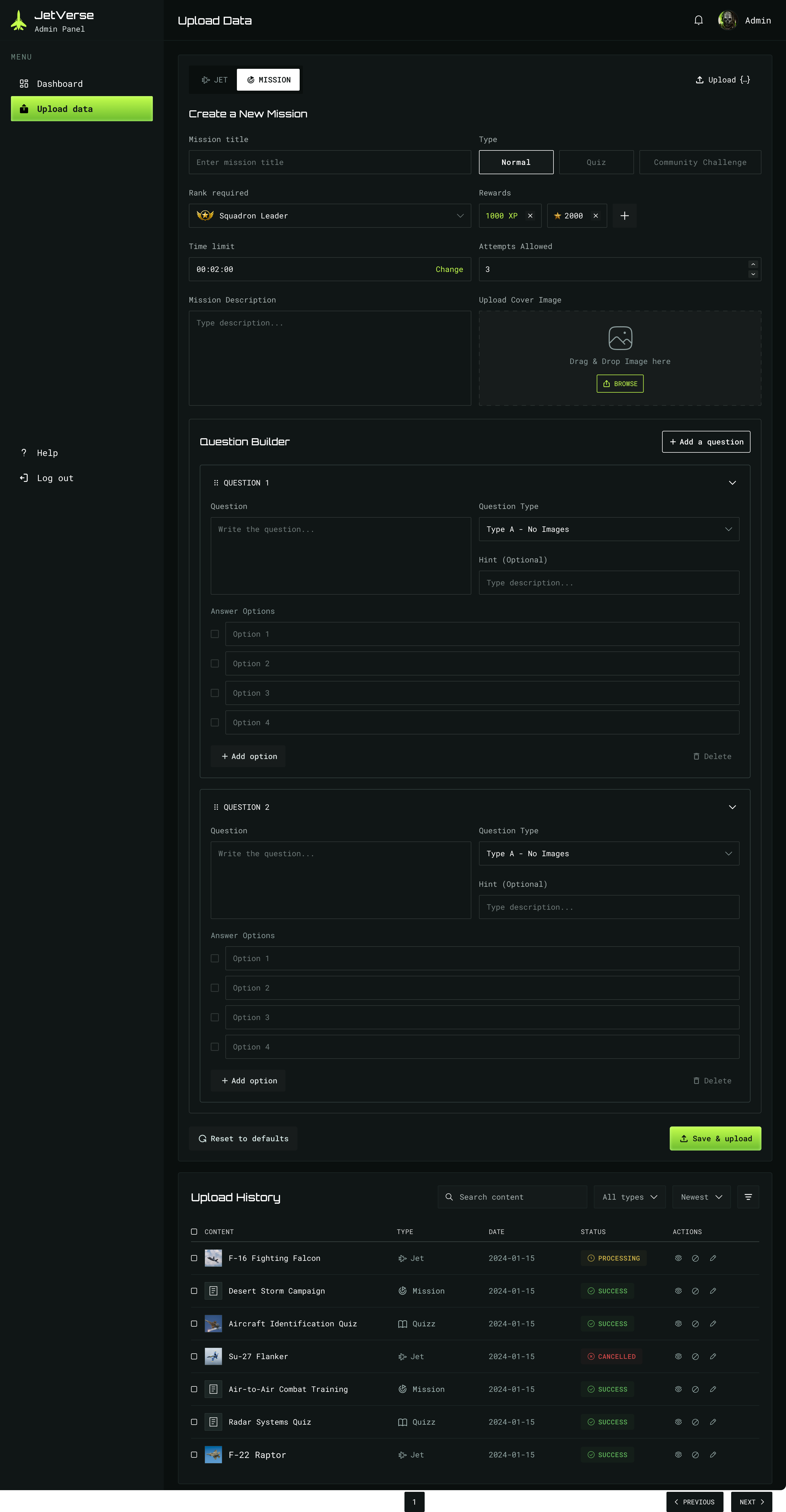 Jetverse Admin screenshot 1