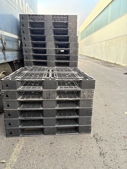 PP plastic pallets 1100×1100 – very good condition – ideal for export ...