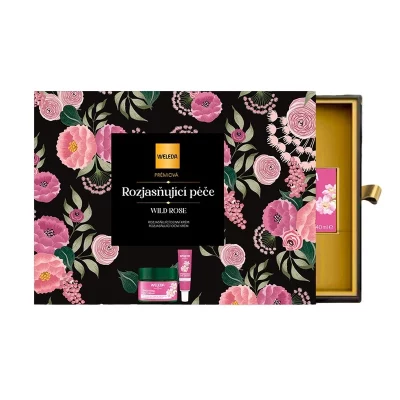 Weleda Prémiová rozjasňující péče Divoká růže a bílý čaj set 2 ks