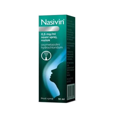 Nasivin 0,5 mg/ml nosní sprej, roztok 10 ml