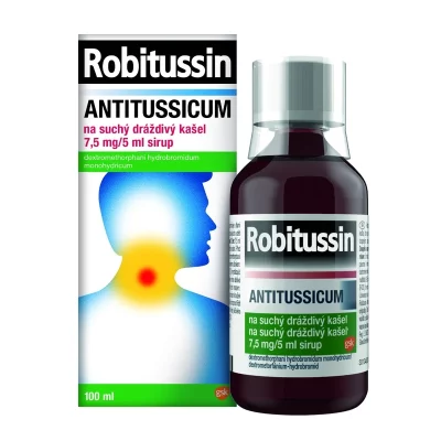 Robitussin Antitussicum na suchý dráždivý kašel 7,5 mg/5 ml sirup 100 ml
