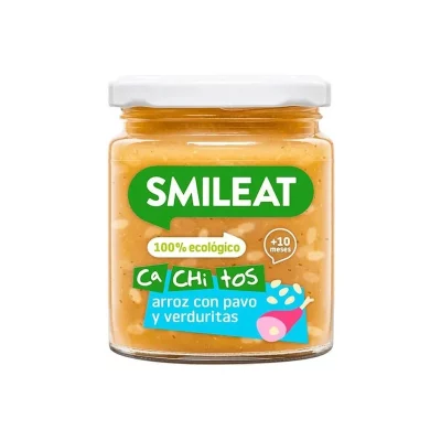 Smileat BIO příkrm krůta s rýží a zeleninou 10M+ 230 g