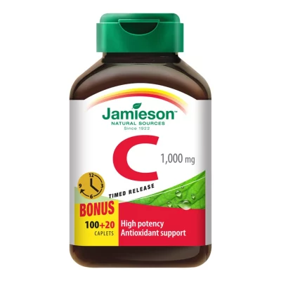 Jamieson Vitamin C s postupným uvolňováním 1000 mg 120 tablet