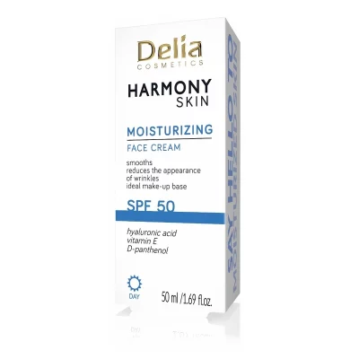 Delia Harmony Skin Hydratační krém na obličej SPF50 50 ml