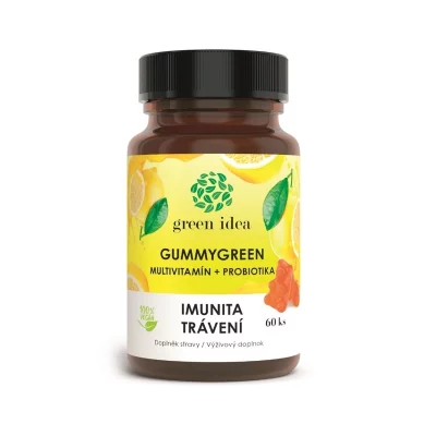 Green idea Gummygreen Multivitamín + Probiotika 60 ks