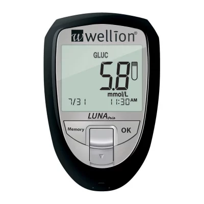 Wellion LUNA TRIO glukometr set černý