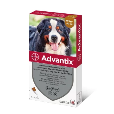 Advantix pro psy od 40 do 60 kg spot-on 4x6 ml