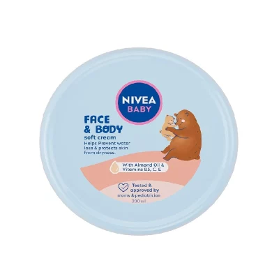 Nivea baby Face & Body Soft krém na obličej a tělo 200 ml