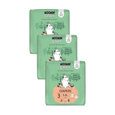 Moomin Baby 3 Midi 5–8 kg měsíční balení eko plen 144 ks