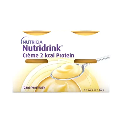Nutridrink Creme 2 kcal Protein s příchutí banánovou 4x200 g