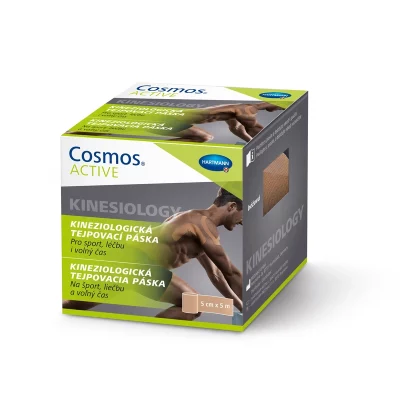 Cosmos Active Kinesiology 5 cm x 5 m tejpovací páska 1 ks béžová