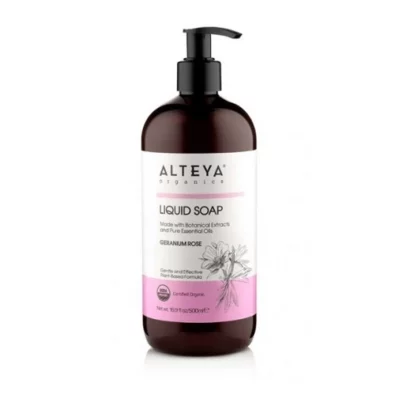 Alteya Organics BIO Tekuté mýdlo Muškát & Růže 500 ml