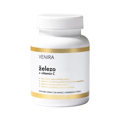 Venira Železo + vitamin C 80 kapslí