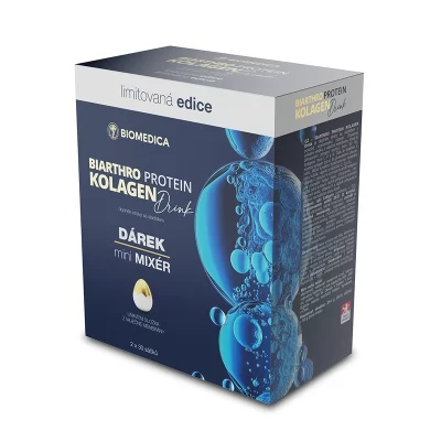 Biomedica Biathro Protein Kolagen Drink 2x30 sáčků + mini mixér