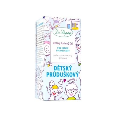Dr. Popov Dětský bylinný průduškový čaj 20x1,5 g
