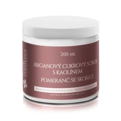 ZAHIR COSMETICS Arganový cukrový Scrub Pomeranč se skořicí 200 ml