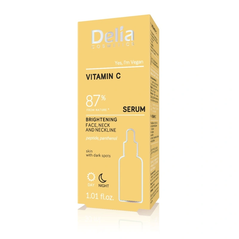 Delia Vitamin C Rozjasňující sérum na obličej, krk a dekolt 30 ml