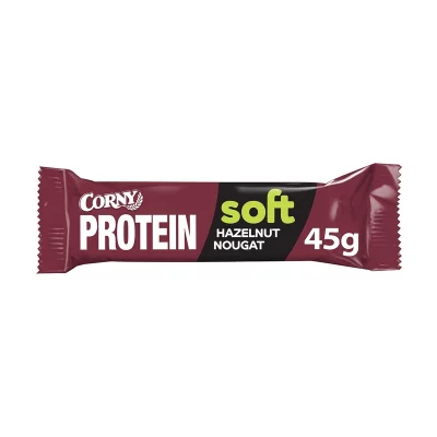 Corny Protein SOFT lískový oříšek-nugát 45 g