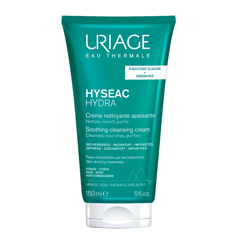 Uriage Hyséac Čisticí krém na vysušenou pleť při medikamentózní léčbě akné 150 ml