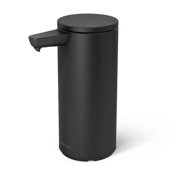 Simplehuman Bezdotykový dávkovač mýdla dobíjecí matná černá ocel