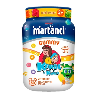 Marťánci Gummy Karol a Kvído jaro-léto 50 želé tablet