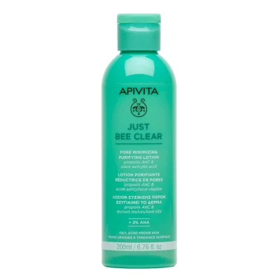 APIVITA Just Bee Clear pleťová voda na rozšířené póry a černé tečky 200 ml