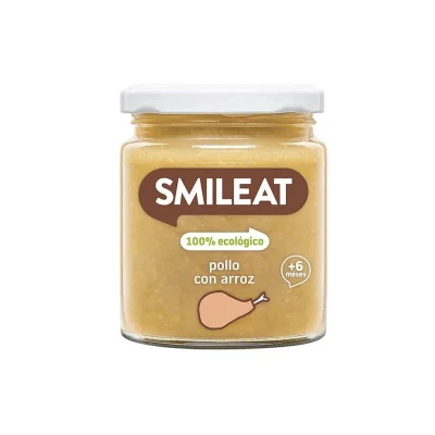 Smileat BIO příkrm kuře s rýží a zeleninou s extra panenským olivovým olejem 6M+ 230 g
