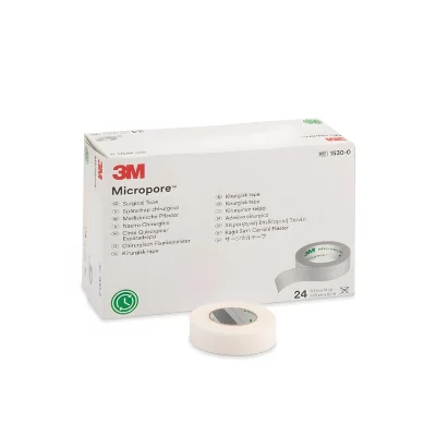 3M Micropore Papírová chirurgická páska 1,25 cm x 9,1 m 24 ks bílá
