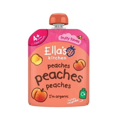 Ellas Kitchen BIO Broskvová svačinka 4m+ kapsička 70 g