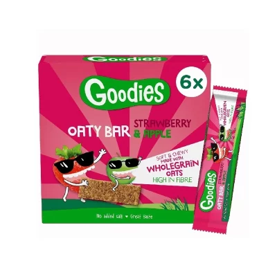 Goodies Ovesné tyčinky Jahody a jablko 6x23 g