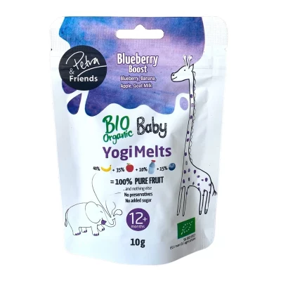 Petra & Friends Ovocné smoothie kousky sušené mrazem s borůvkami a kozím mlékem BIO 12+ 10 g