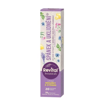 Revital Botanicals Spánek a uklidnění 20 šumivých tablet