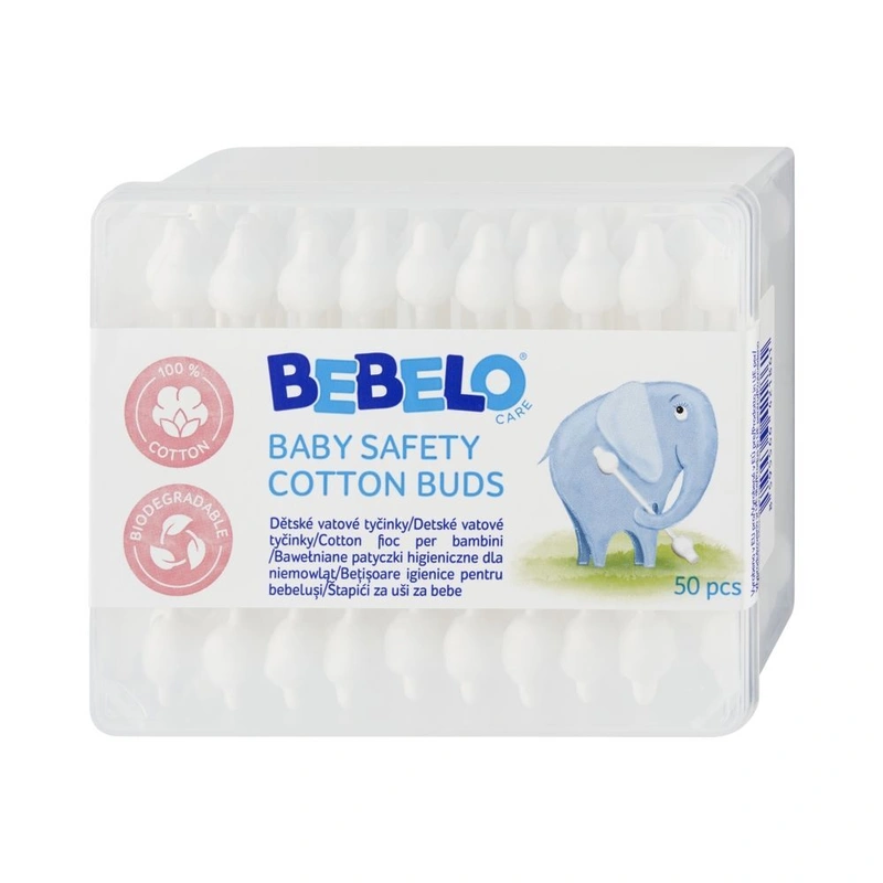 BEBELO Baby Cotton Buds vatové tyčinky 50 ks