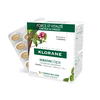 KLORANE Keratincaps Síla a vitalita 30 kapslí