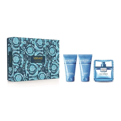 Versace Man Eau Fraiche dárkový set pro muže 3 ks