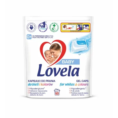 Lovela Baby Gelové kapsle na praní 60 ks